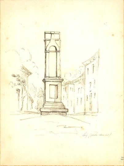 monument aux quatre chemins de l'Oie par Fortun Parenteau