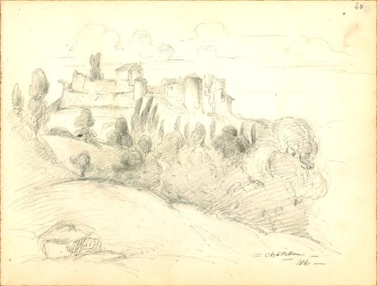 chteau de Chatillon sur Svre (Maulon) par Fortun Parenteau