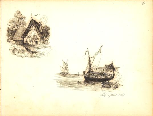 bourrine et port de Luon par Fortun Parenteau