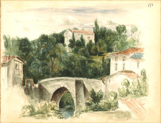 pont St Antoine et temple de l'amiti  Clisson